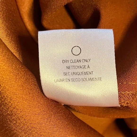 Anthropologie Sachin & Babi Copper Satin Charmeuse "Cali" Cowl Neck Slip Dress - Picture 13 of 13